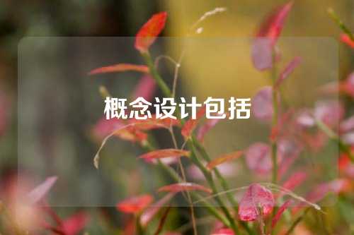 概念设计包括