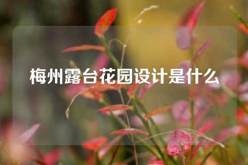 梅州露台花园设计是什么